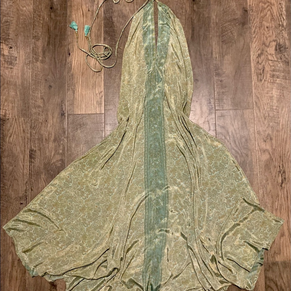 Gorgeous Silk Halter Dress